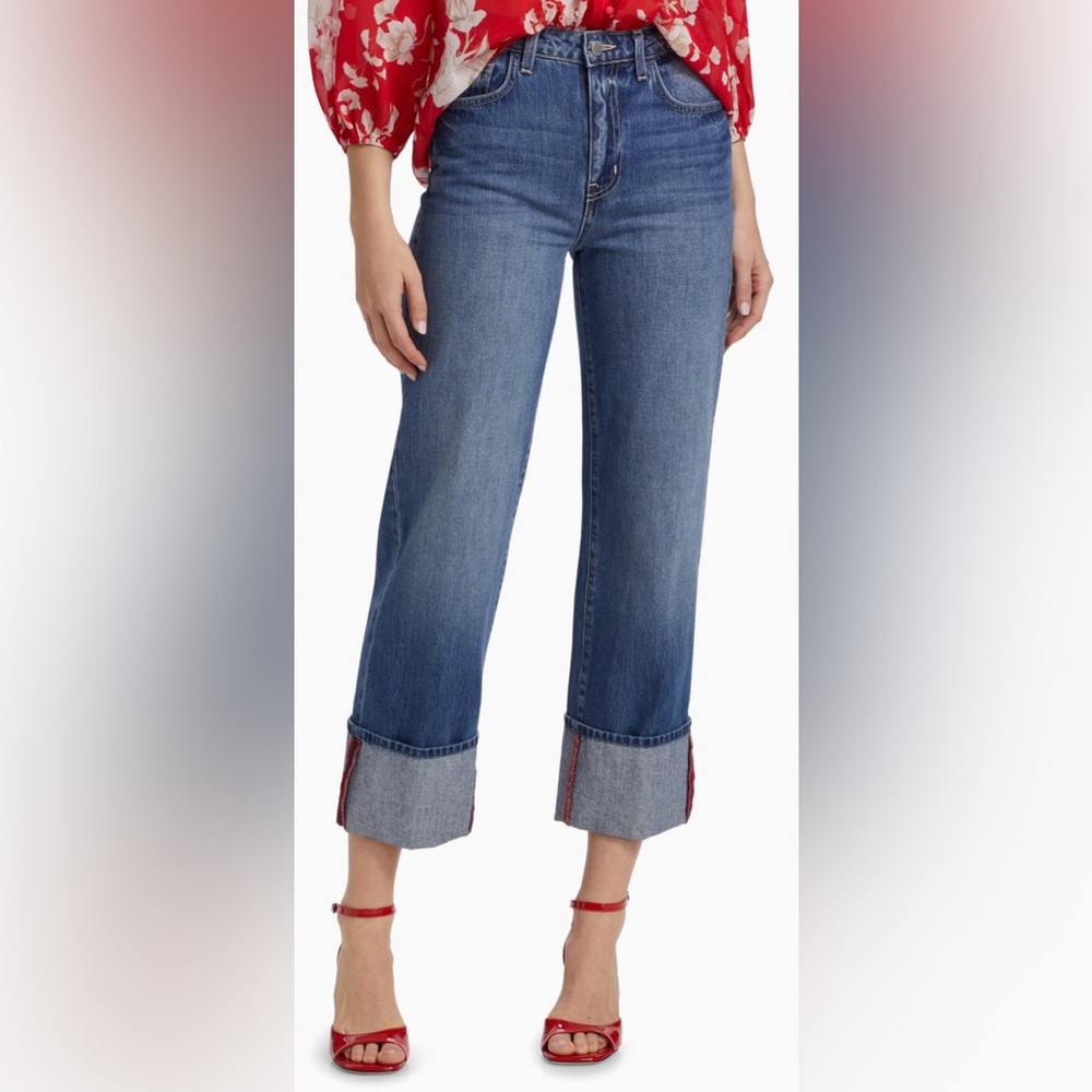 L'AGENCE Leighton Cuffed Stovepipe Jeans